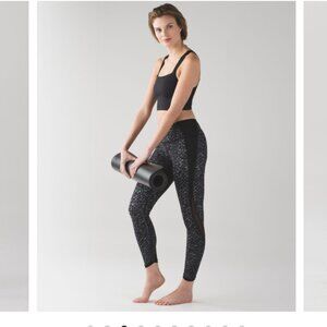 Lululemon Featherlight Tights Leggings W5AHIS | Iridescent Multi Black | Size 6